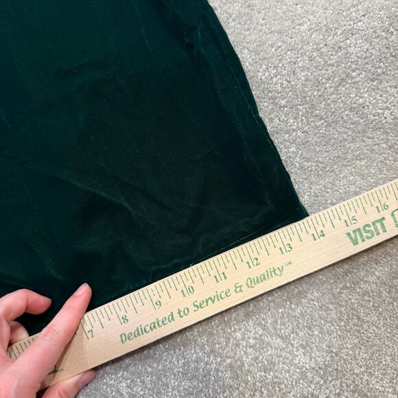 Gibson Latimer NWT Velvet Trousers Emerald Green High Rise Wide Leg 16 Holidays - Picture 13 of 16